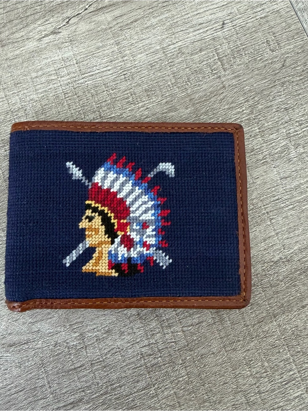 Smathers & Branson  Shinnecock Hills Golf Club Needlepoint Wallet